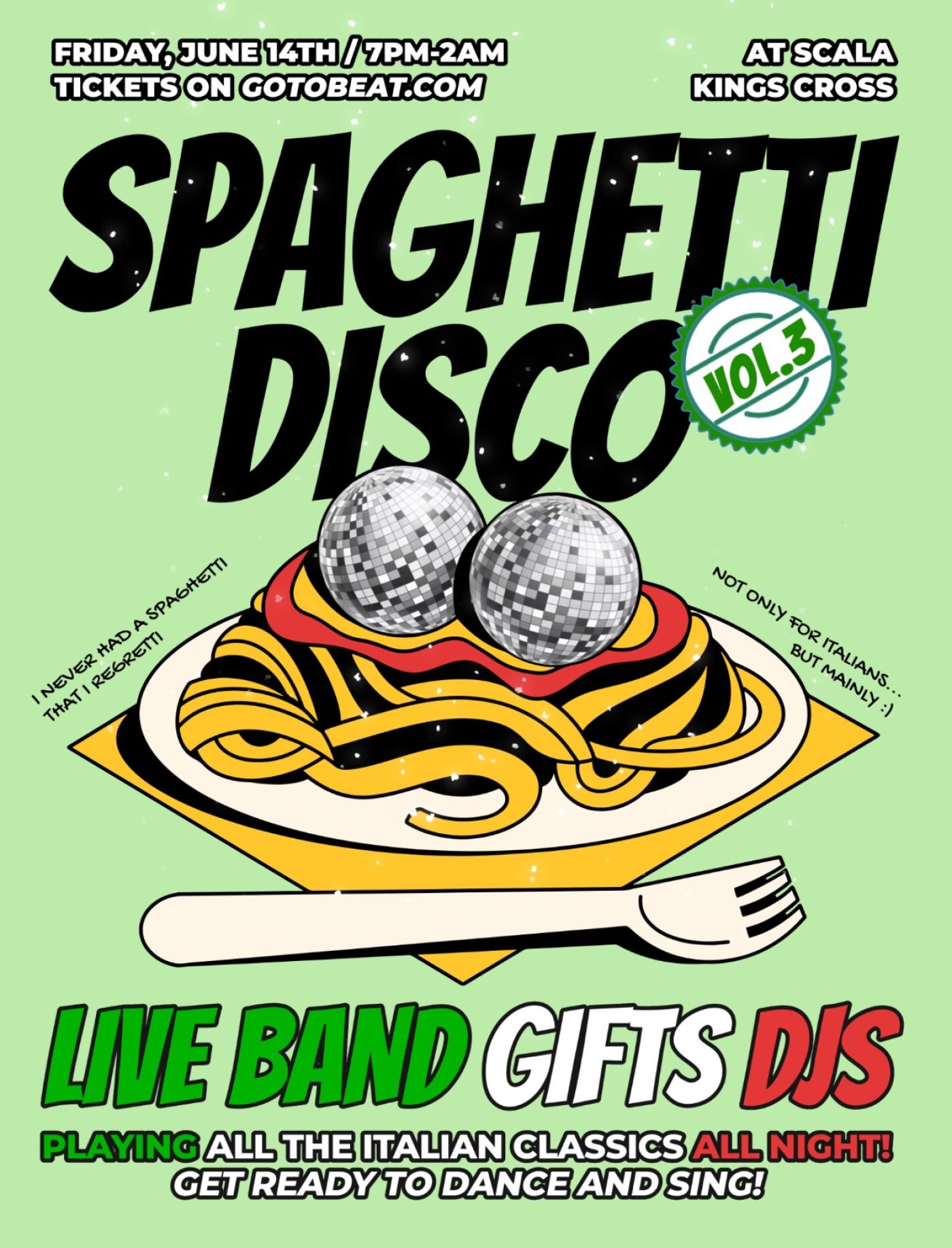 locandina spaghetti disco