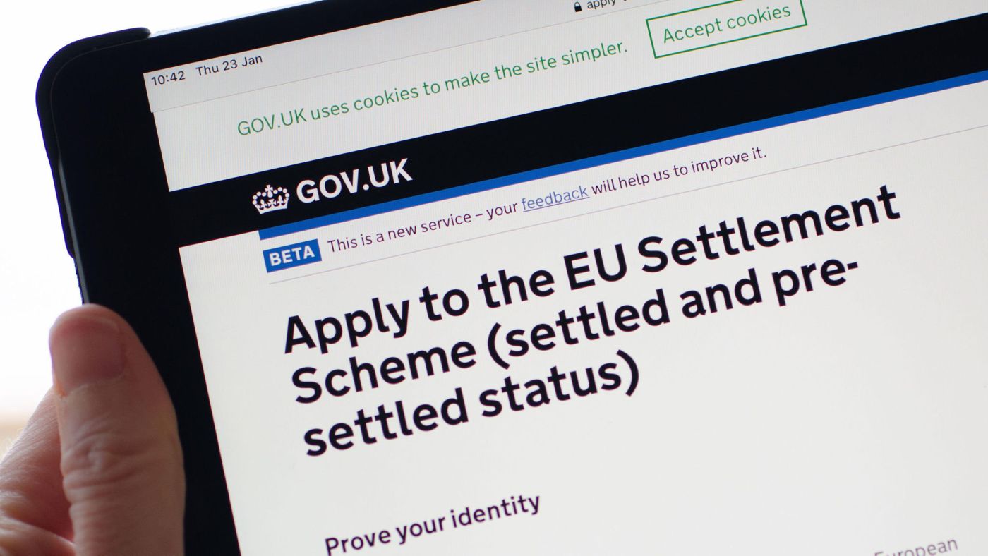 settled status sul sito del governo britannico