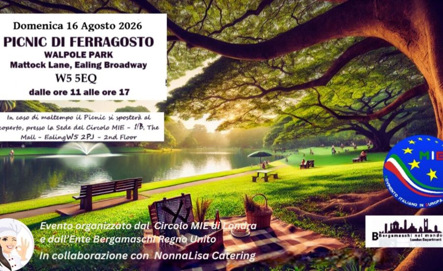 Link all'articolo: Ferragosto Italiano a Londra 2026 – Torna il Picnic del Circolo MIE, quarta edizione