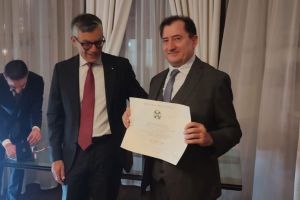 valeriano drago nominato cavaliere dell'ordine della stella d'italia