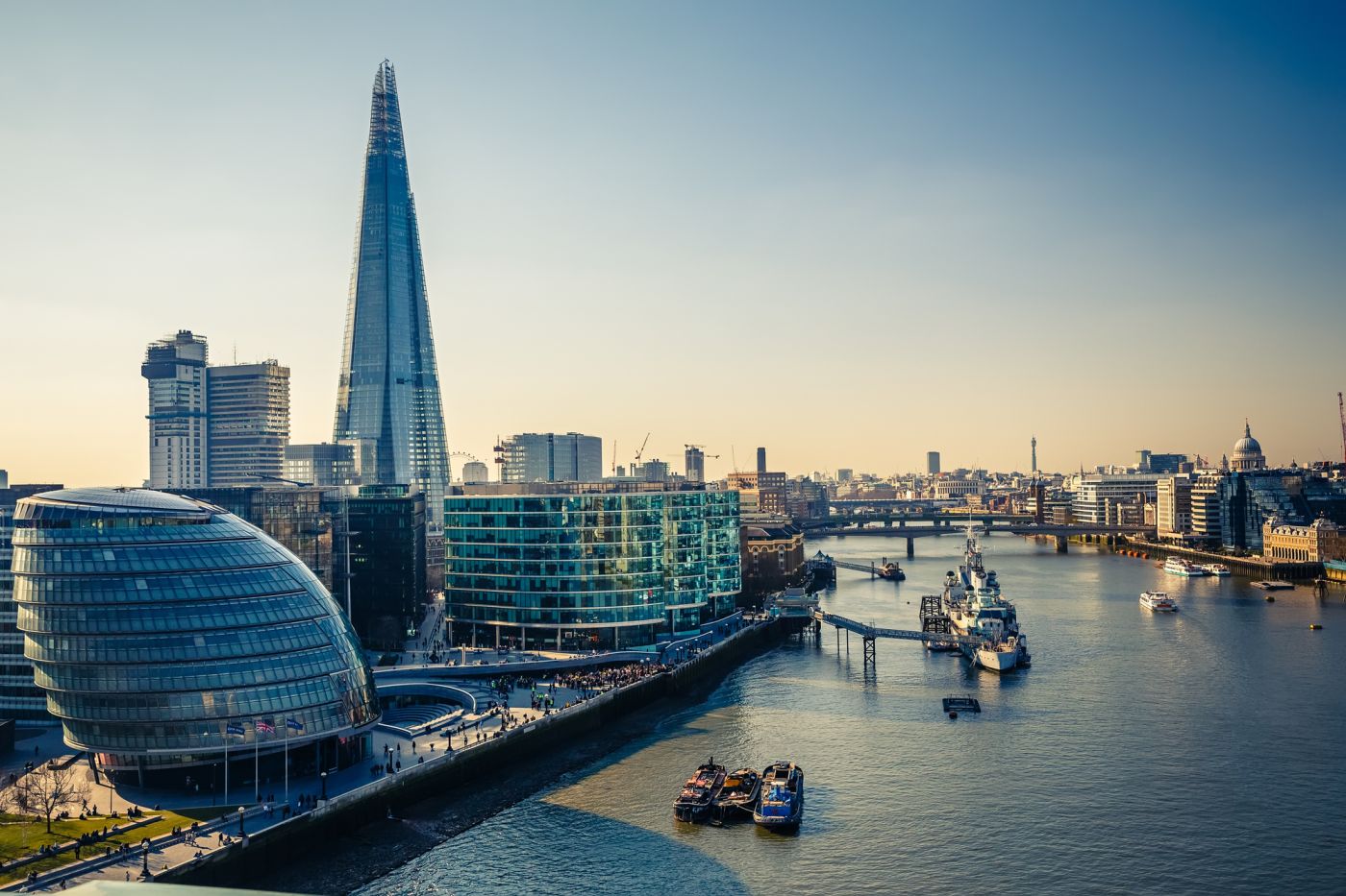 l'architettura moderna dei palazzi di Londra