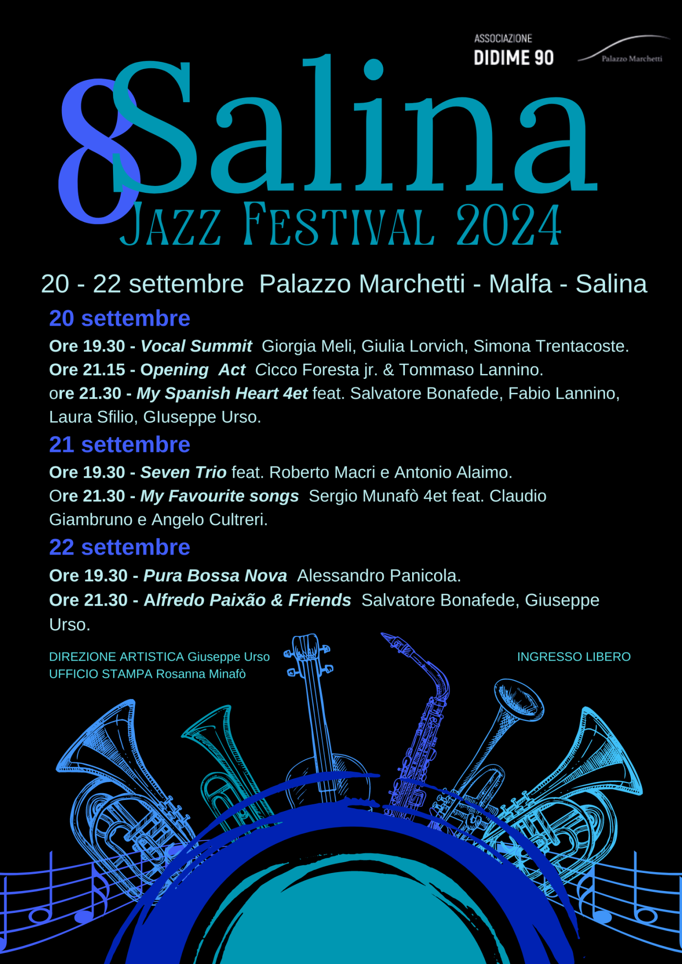 locandina del salina jazz festival