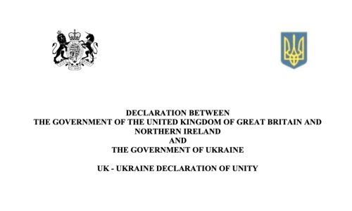 Dichiarazione di unità tra Governo UK e Governo Ucraino