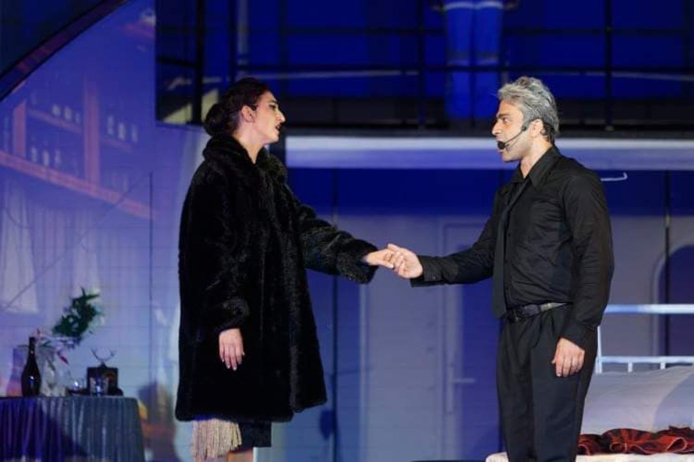 una scena del musical "callas e onassis"