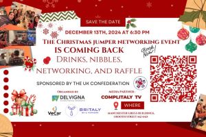 il Christmas jumper networking event di manchester