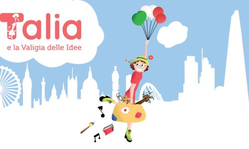 logo charity Londra "Talia e la Valigia delle Idee"