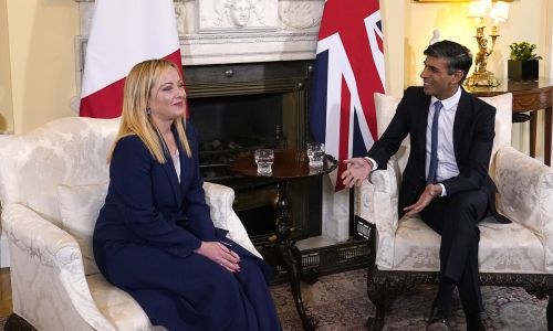 meloni e sunak si incontrano a downing street