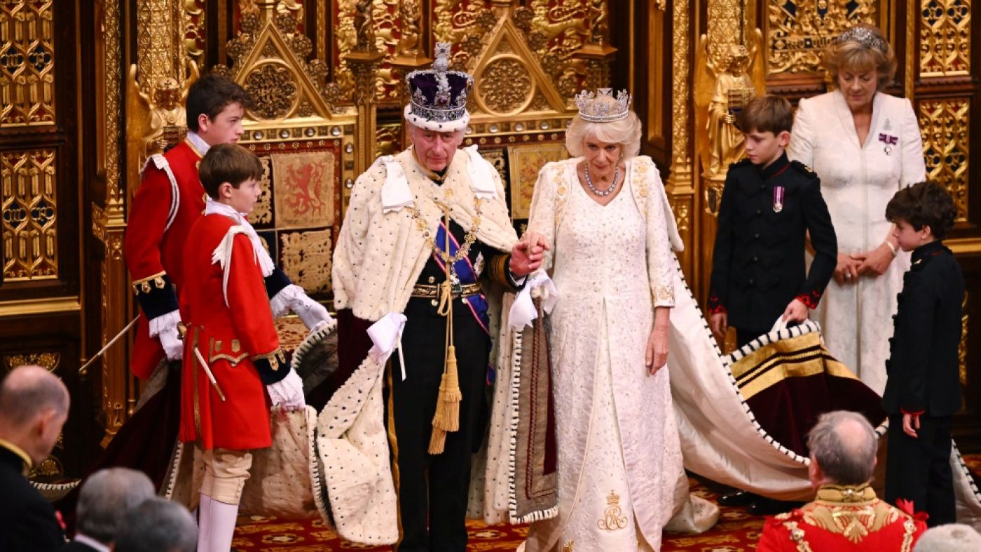 Carlo III e Camilla al discorso dell'apertura del Parlamento