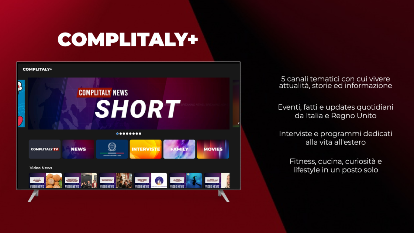 COMPLITALY+ canale TV con informazioni, news e intrattenimento