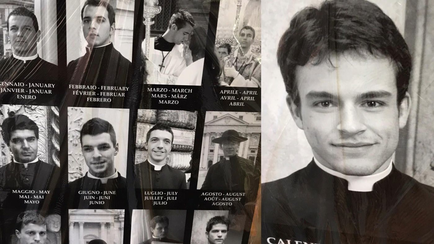 il calendario romano con i preti sexy