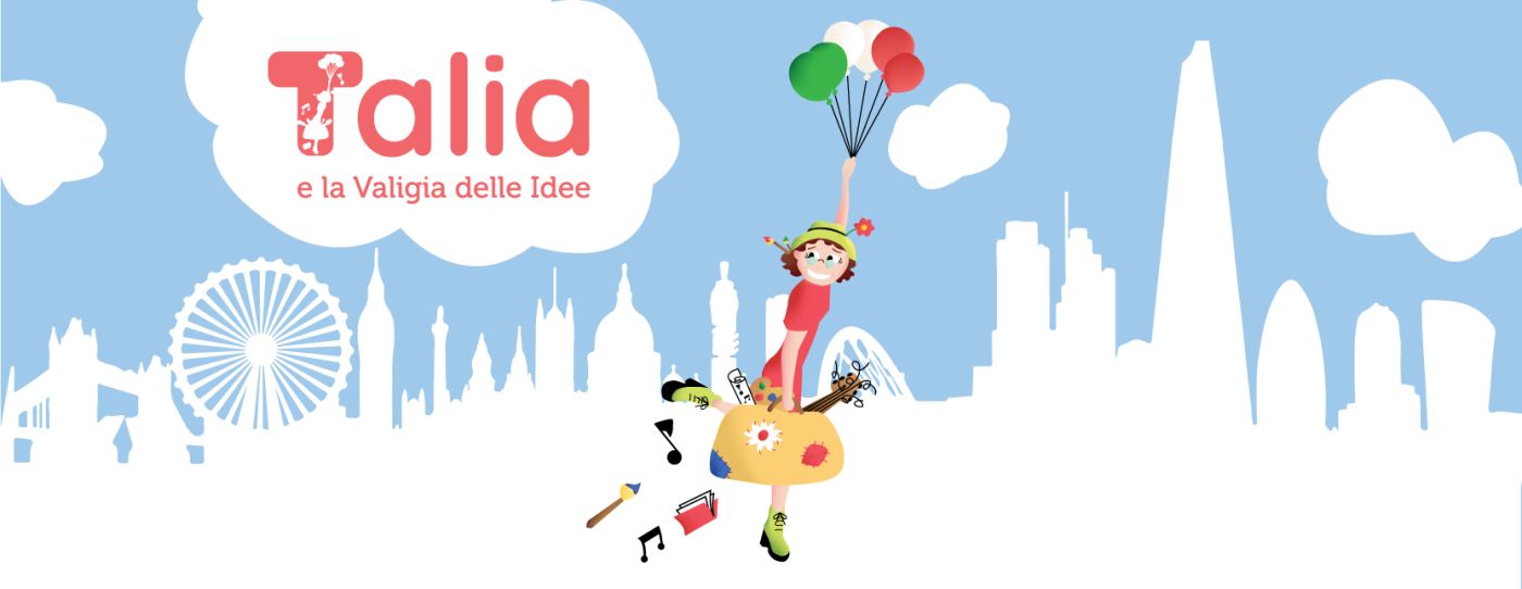 logo charity Londra "Talia e la Valigia delle Idee"