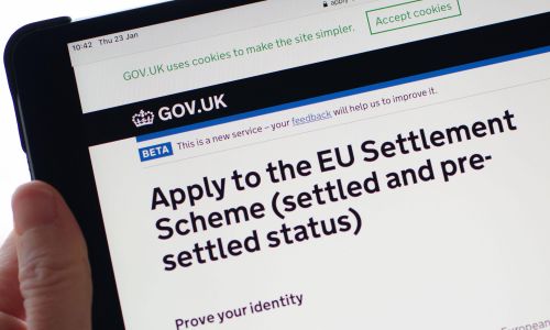 settled status sul sito del governo britannico