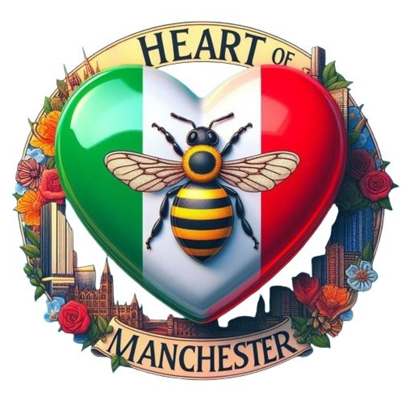 logo heart of manchester